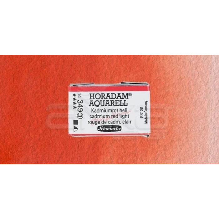 Schmincke Horadam Aquarell 1/1 Tablet 349 Cadmium Red Light Seri 3