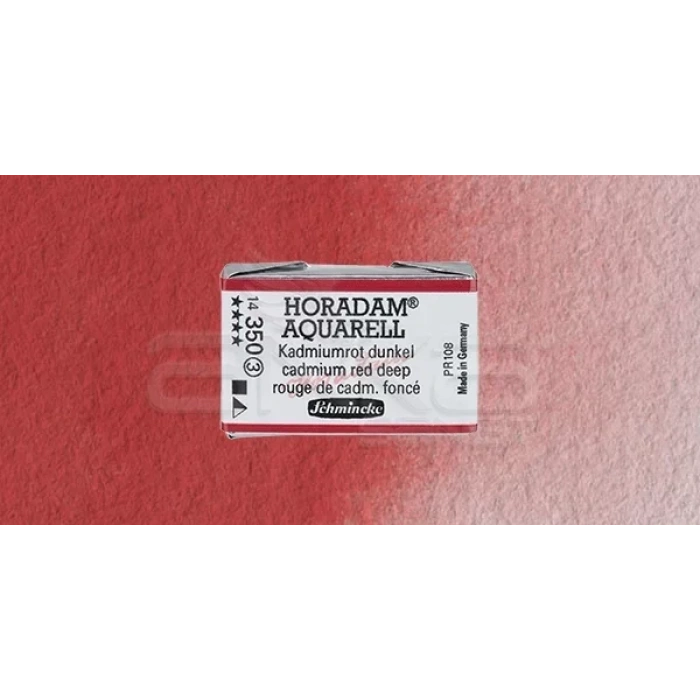 Schmincke Horadam Aquarell 1/1 Tablet 350 Cadmium Red Deep Seri 3