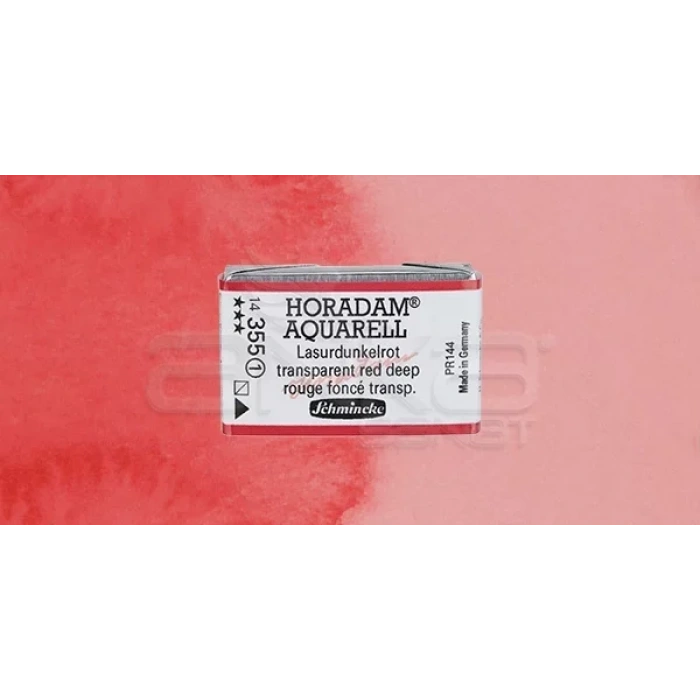 Schmincke Horadam Aquarell 1/1 Tablet 355 Transparent Red Deep seri 1