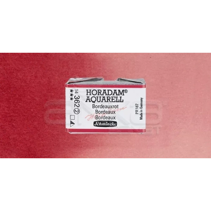 Schmincke Horadam Aquarell 1/1 Tablet 362 Bordeaux Seri 2