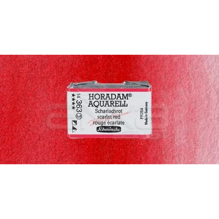 Schmincke Horadam Aquarell 1/1 Tablet 363 Scarlet Red seri 3