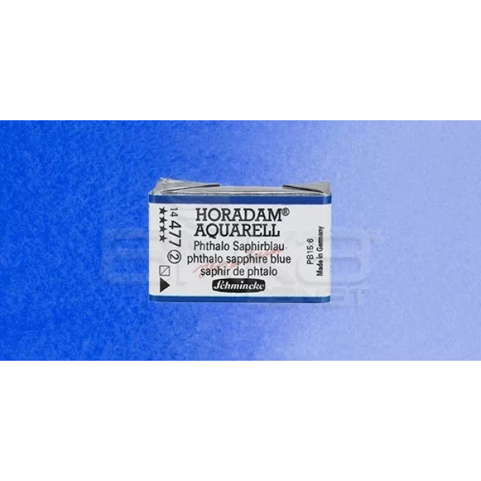 Schmincke Horadam Aquarell 1/1 Tablet 477 Phthalo Sapphire Blue Seri 2