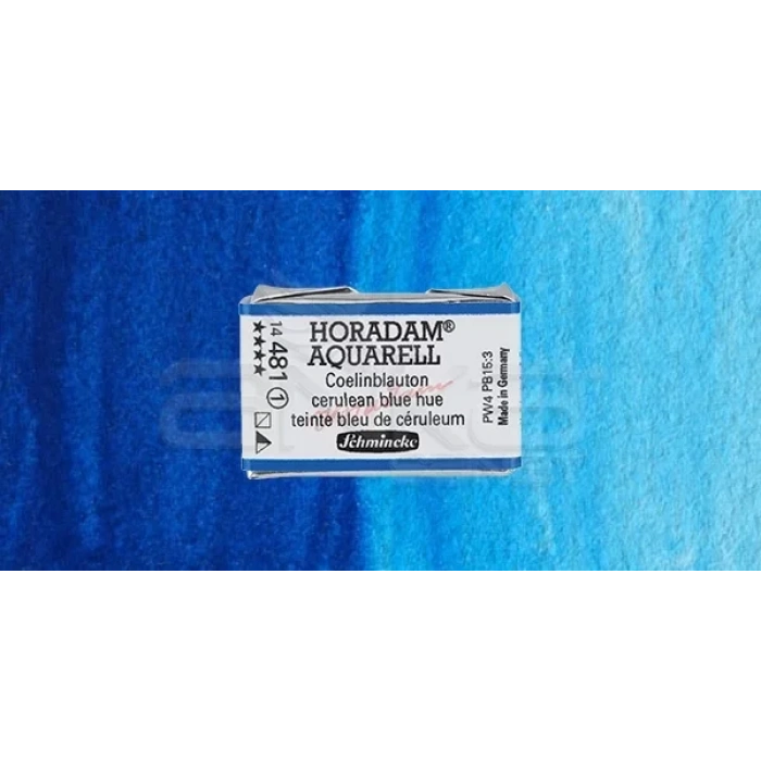 Schmincke Horadam Aquarell 1/1 Tablet 481 Cerulean Blue Tone seri 1