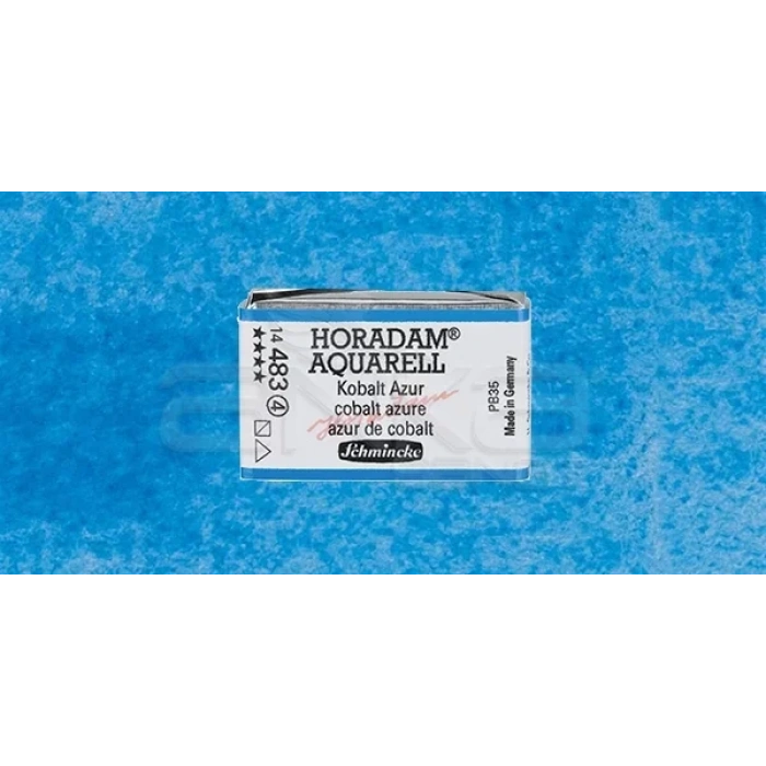 Schmincke Horadam Aquarell 1/1 Tablet 483 Cobalt Azure seri 4