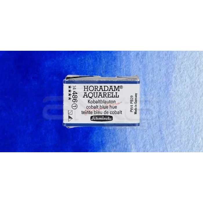 Schmincke Horadam Aquarell 1/1 Tablet 486 Cobalt Blue Tone Seri 1