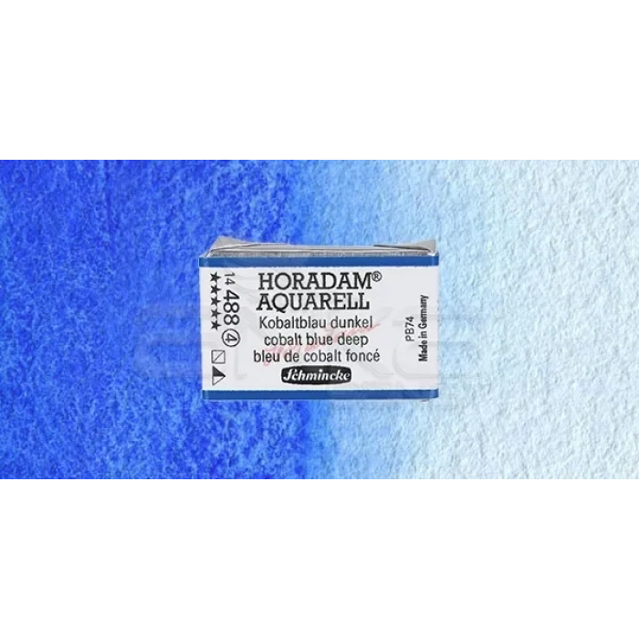 Schmincke Horadam Aquarell 1/1 Tablet 488 Cobalt Blue Deep Seri 4