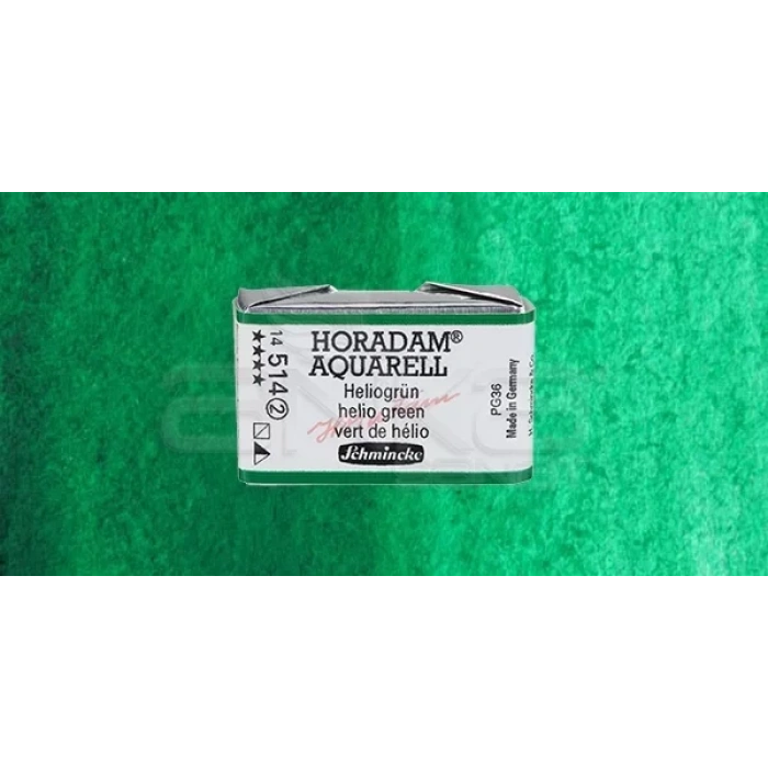 Schmincke Horadam Aquarell 1/1 Tablet 514 Helio Green seri 2