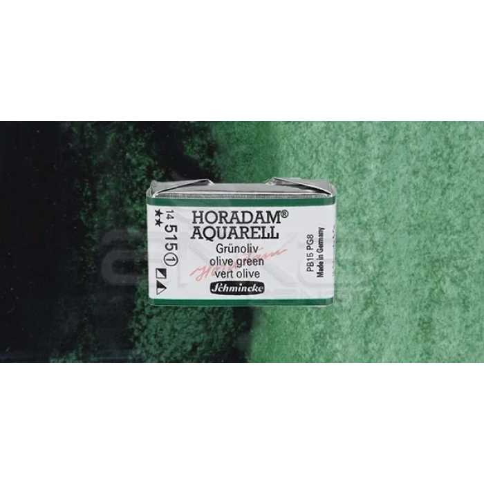 Schmincke Horadam Aquarell 1/1 Tablet 515geen Olive seri 1