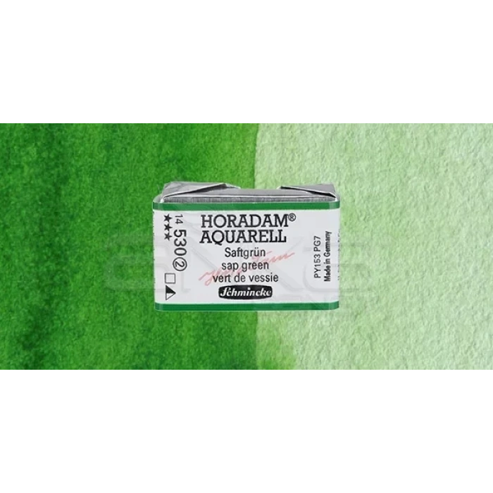Schmincke Horadam Aquarell 1/1 Tablet 530 Sap Green Seri 2