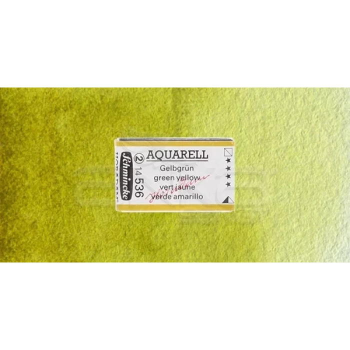 Schmincke Horadam Aquarell 1/1 Tablet 536 Green Yellow seri 2