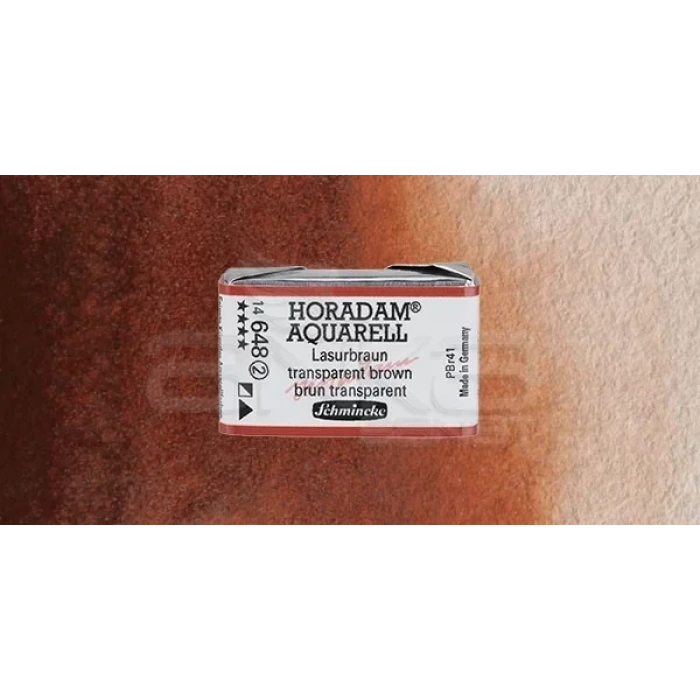 Schmincke Horadam Aquarell 1/1 Tablet 648 Translucent Brown Seri 2