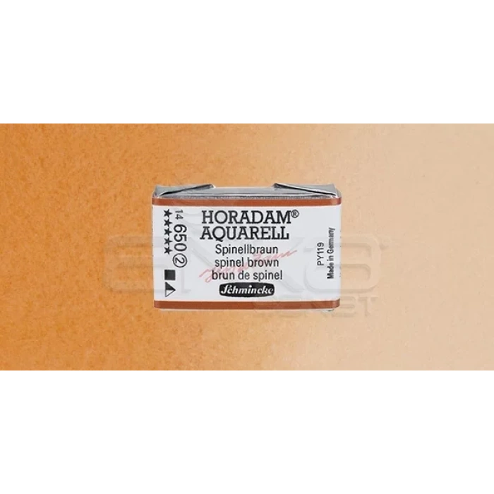 Schmincke Horadam Aquarell 1/1 Tablet 650 Spinel Brown seri 2