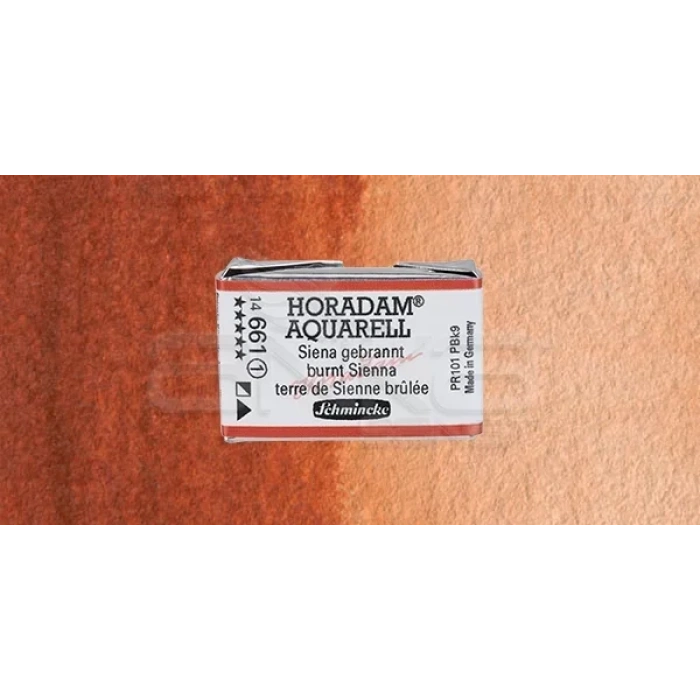 Schmincke Horadam Aquarell 1/1 Tablet 661 Burnt Sienna seri 1