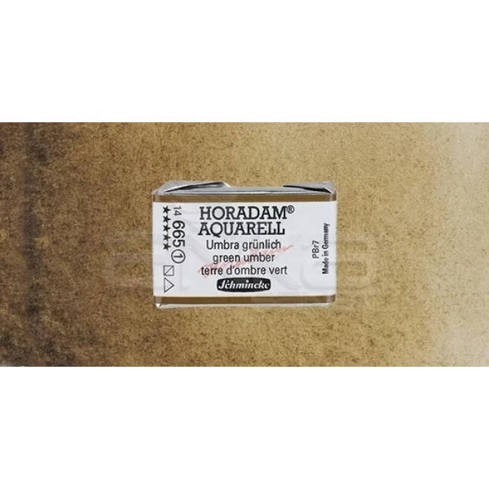 Schmincke Horadam Aquarell 1/1 Tablet 665geen Umber Seri 1