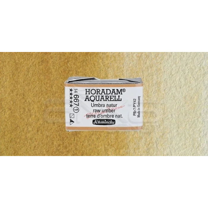 Schmincke Horadam Aquarell 1/1 Tablet 667 Raw Umber seri 1
