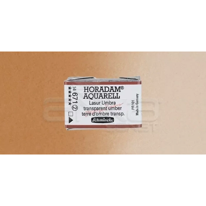 Schmincke Horadam Aquarell 1/1 Tablet 671 Transparent Umber seri 2