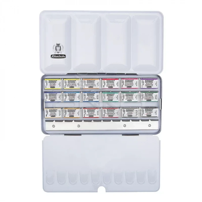 Schmincke Horadam Aquarell Sulu Boya Seti 18 Renk 1/1 Tablet Kod:74318