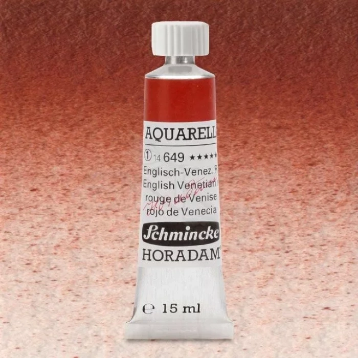 Schmincke Horadam Aquarell Tube 15ml Seri 1 English-Venetian Red 649