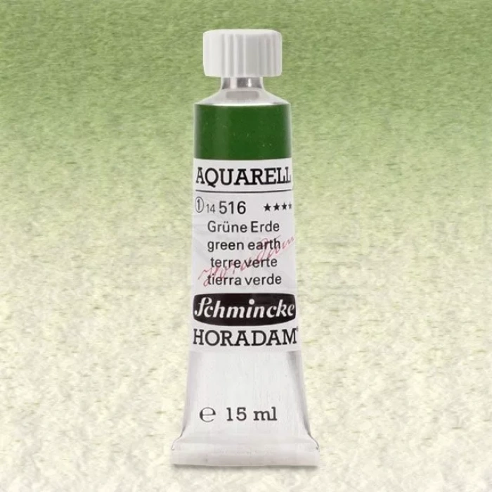 Schmincke Horadam Aquarell Tube 15ml Seri 1 Green Earth 516