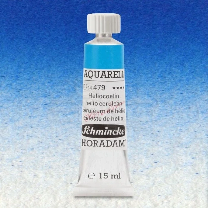 Schmincke Horadam Aquarell Tube 15ml Seri 1 Helio Cerulean 479