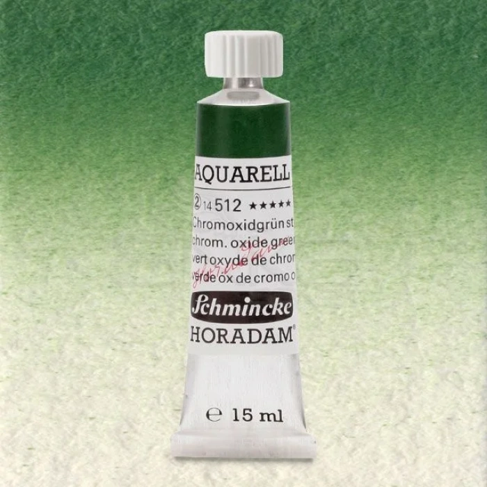 Schmincke Horadam Aquarell Tube 15ml Seri 2 Chromium Oxide Green 512