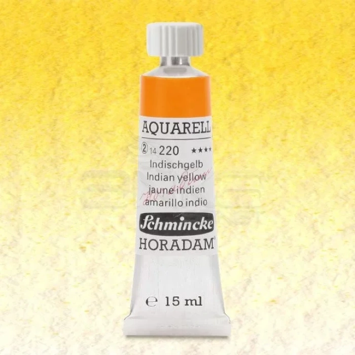 Schmincke Horadam Aquarell Tube 15ml Seri 2 Indian Yellow 220