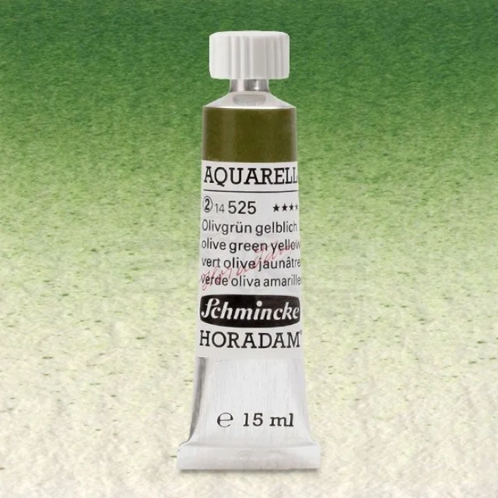Schmincke Horadam Aquarell Tube 15ml Seri 2 Olive Green Yellowish 525