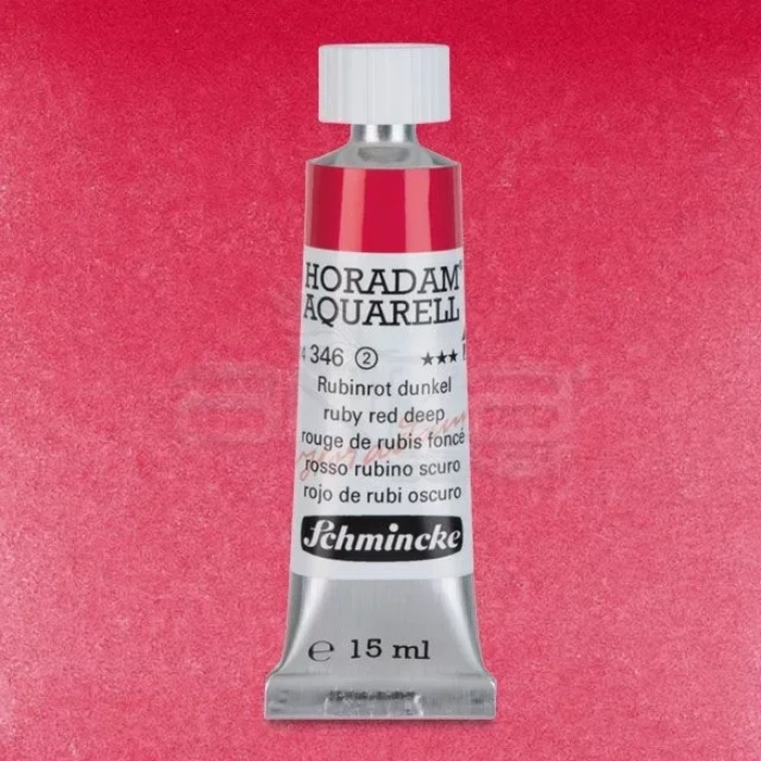 Schmincke Horadam Aquarell Tube 15ml Seri 2 Ruby Red Deep 346