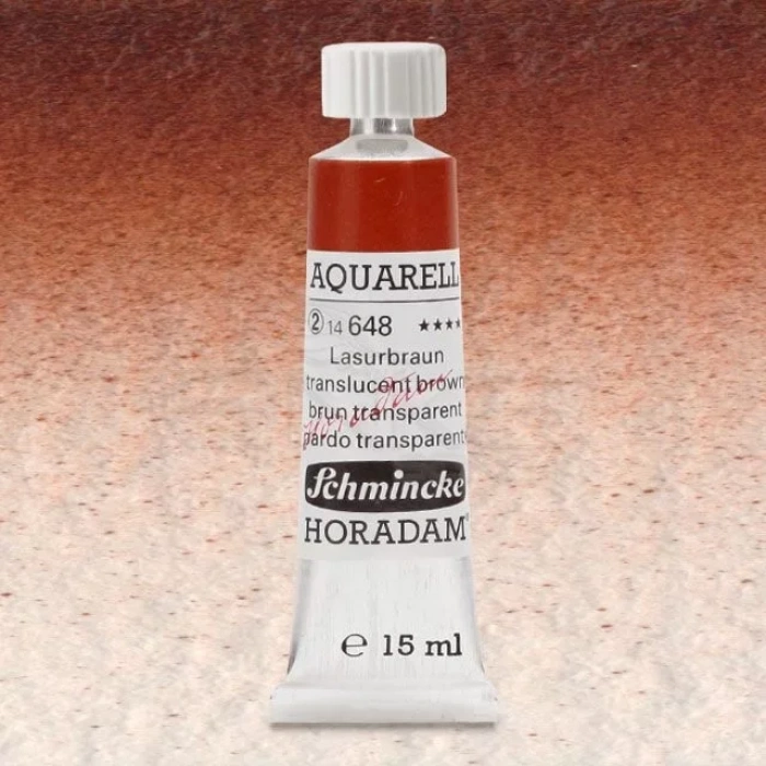 Schmincke Horadam Aquarell Tube 15ml Seri 2 Translucent Brown 648