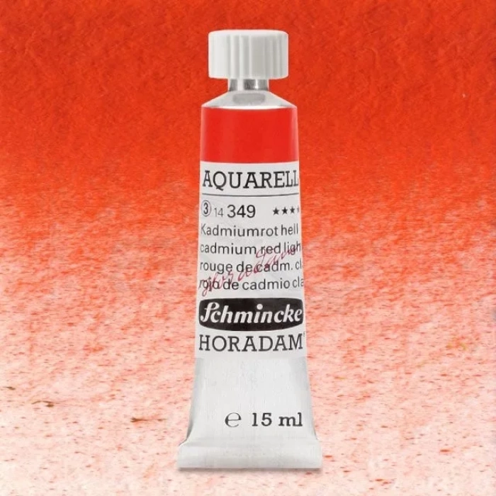 Schmincke Horadam Aquarell Tube 15ml Seri 3 Cadmium Red Light 349