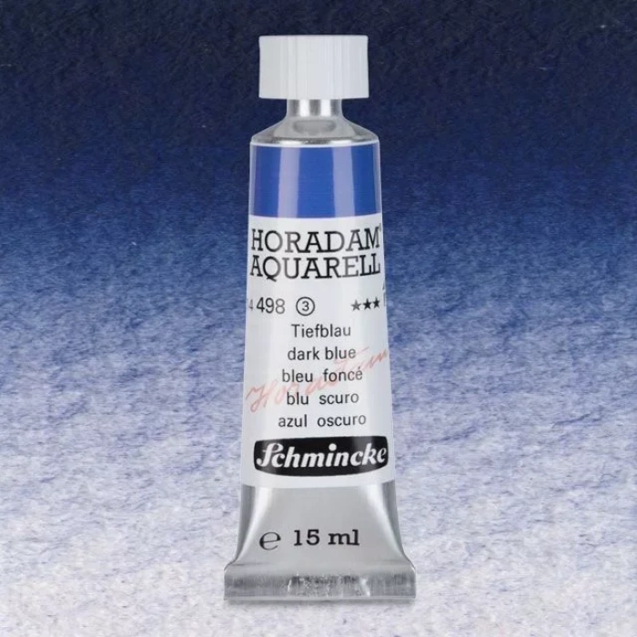 Schmincke Horadam Aquarell Tube 15ml Seri 3 Dark Blue Indigo 498