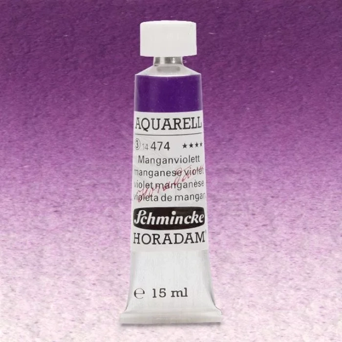 Schmincke Horadam Aquarell Tube 15ml Seri 3 Manganese Violet 474