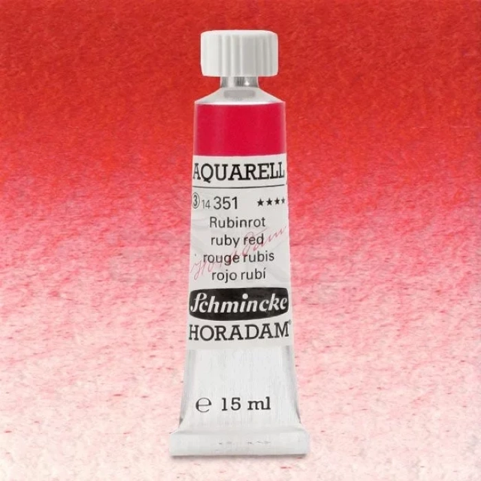 Schmincke Horadam Aquarell Tube 15ml Seri 3 Ruby Red 351
