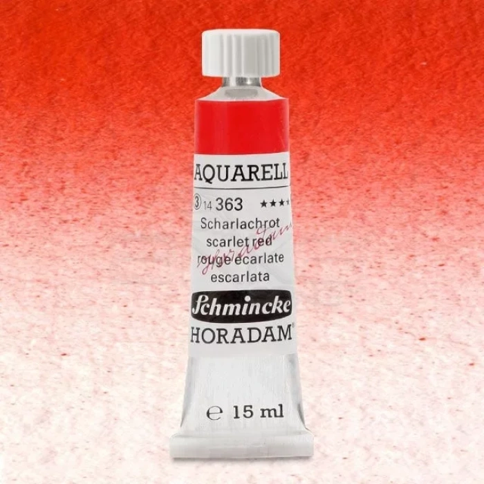 Schmincke Horadam Aquarell Tube 15ml Seri 3 Scarlet Red 363