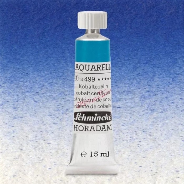 Schmincke Horadam Aquarell Tube 15ml Seri 4 Cobalt Cerulean 499