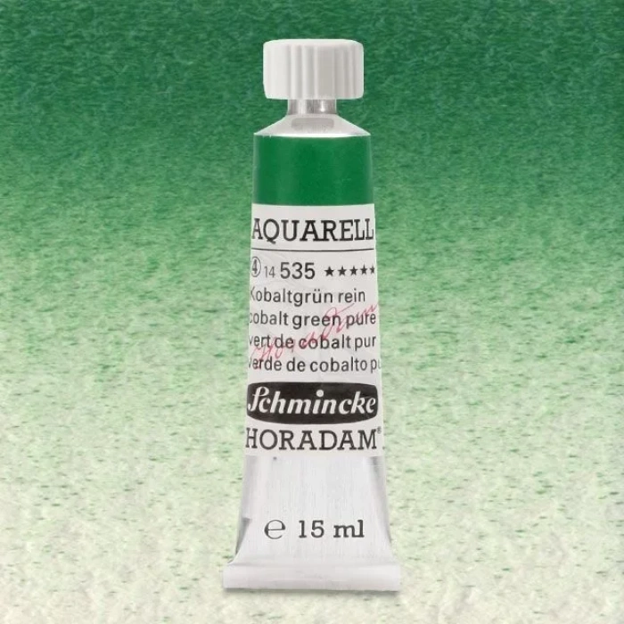 Schmincke Horadam Aquarell Tube 15ml Seri 4 Cobalt Green Pure 535