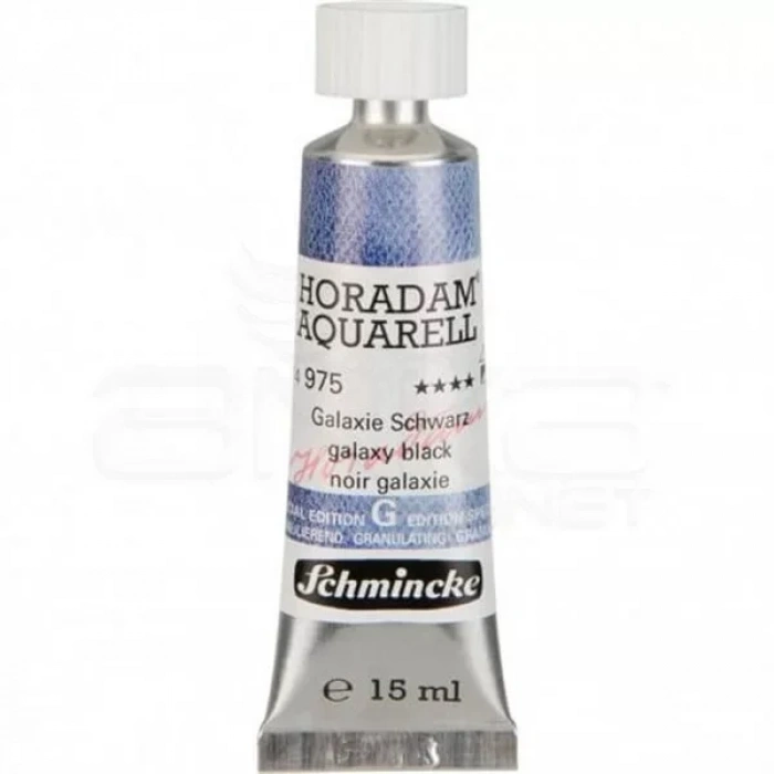 Schmincke Horadam Aquarell Tube 15ml Super Granulation 975 Galaxy Black