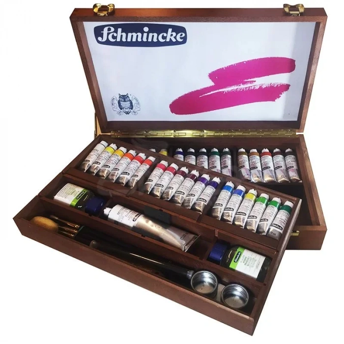 Schmincke Mussini Artist Ahşap Kutulu Yağlı Boya Seti 70 430