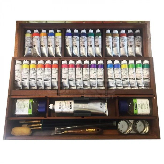 Schmincke Mussini Artist Ahşap Kutulu Yağlı Boya Seti 70 430
