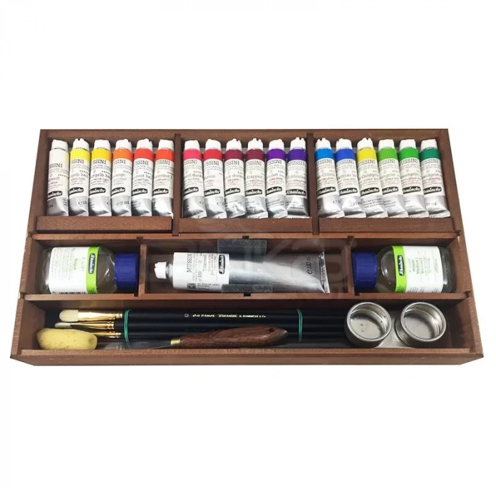 Schmincke Mussini Artist Ahşap Kutulu Yağlı Boya Seti 70 430