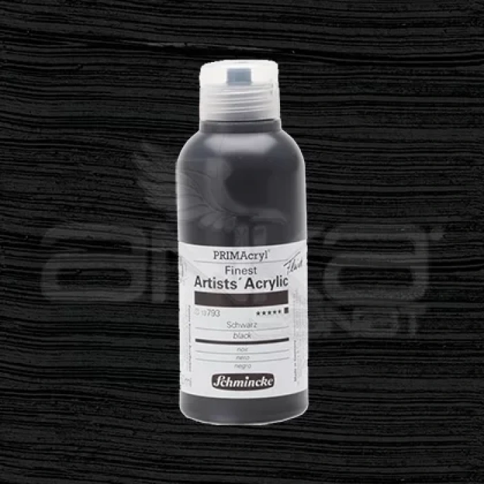 Schmincke Primacryl Akrilik Boya 250ml Seri 1 Black N:793