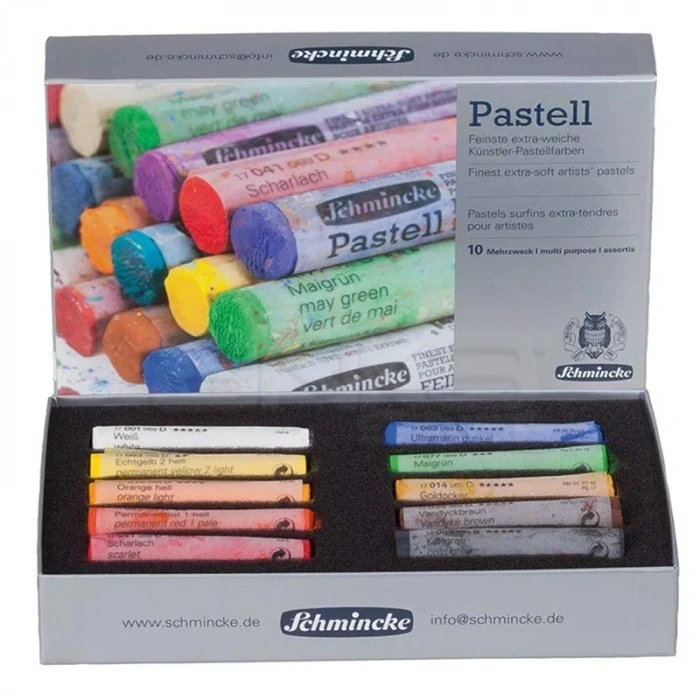 Schmincke Soft Pastel Boya Seti Cardboard 10lu