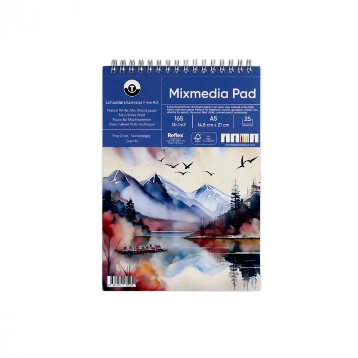 Schoellershammer Mix Media Pad 165gr A5 25yp