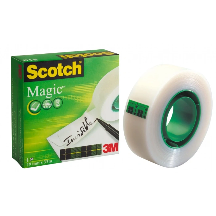 Scotch Magic Görünmez Bant Yeşil 19mm x 33m
