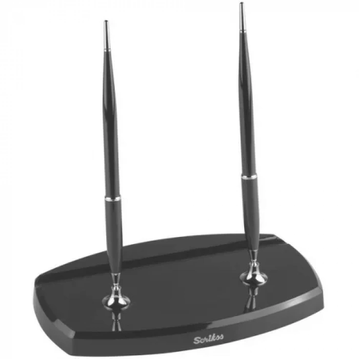 Scrikss 17 Çiftli Masa Takımı Siyah (çift Dolmakalem)