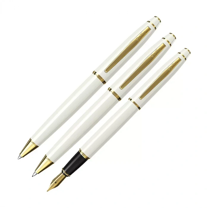 Scrikss 35 Dolam Kalem+tükenmez Kalem+versatil Kalem Seti Gold-beyaz