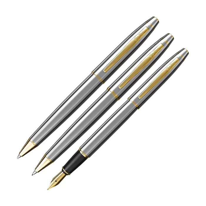 Scrikss 35 Dolam Kalem+tükenmez Kalem+versatil Kalem Seti Gold-krom