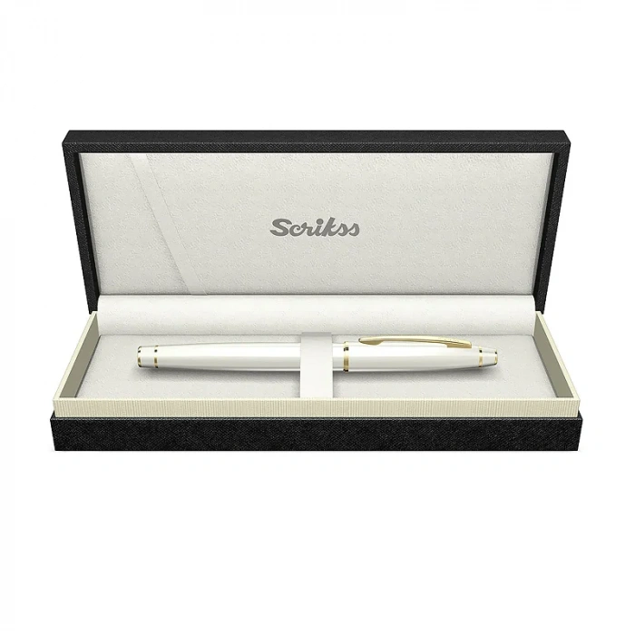 SCRİKSS 35 ROLLER KALEM BEYAZ-ALTIN LÜKS KUTU