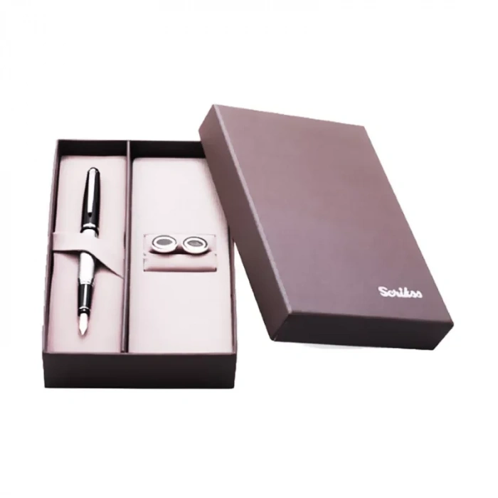 SCRİKSS 477 DOLMA KALEM+KOL DÜĞMESİ SETİ (SKD 206)