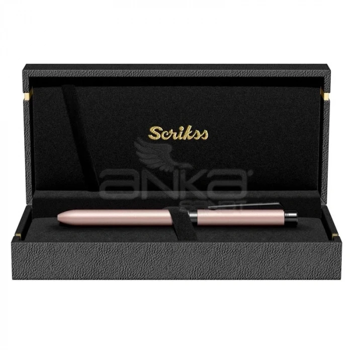 Scrikss 83 Trio Sport Multifonksiyon Kalem Metalik Pembe